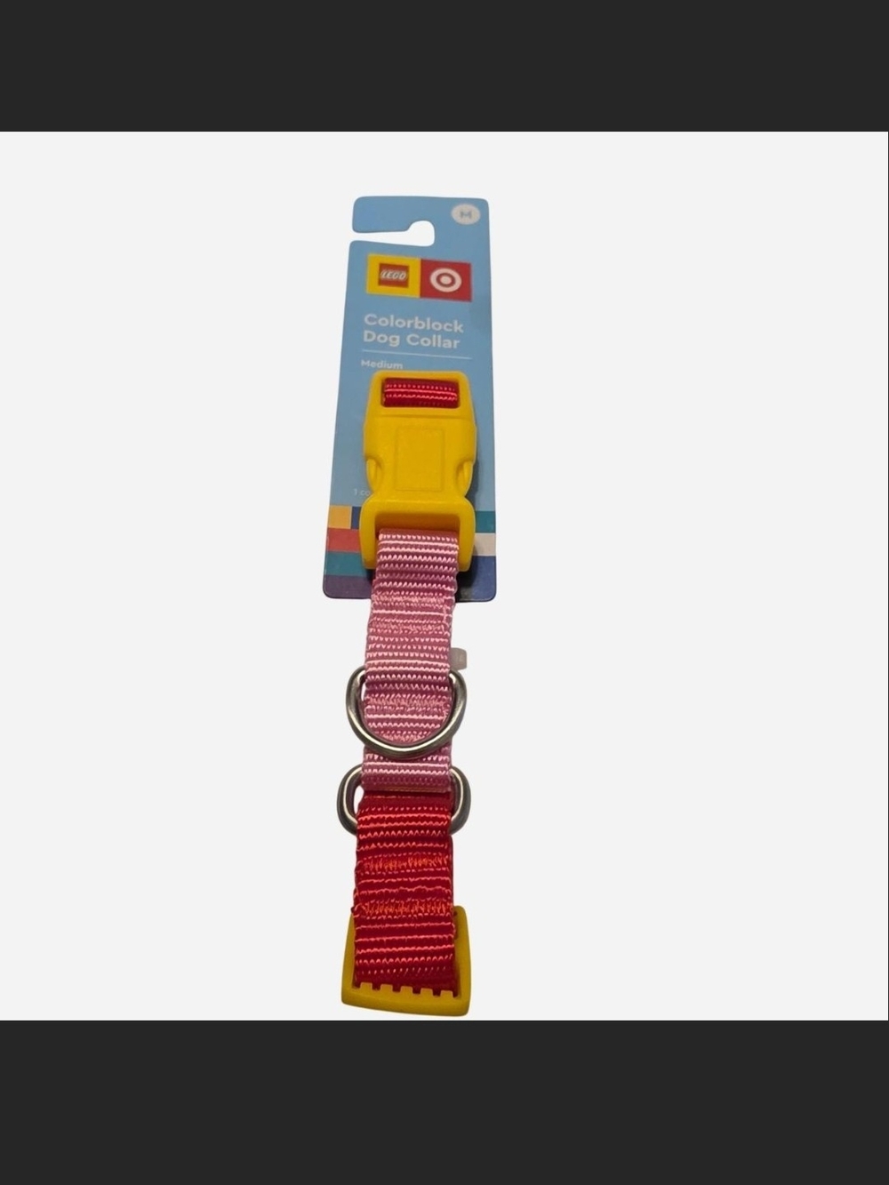 Lego Yellow & Red Colorblock Dog Collar